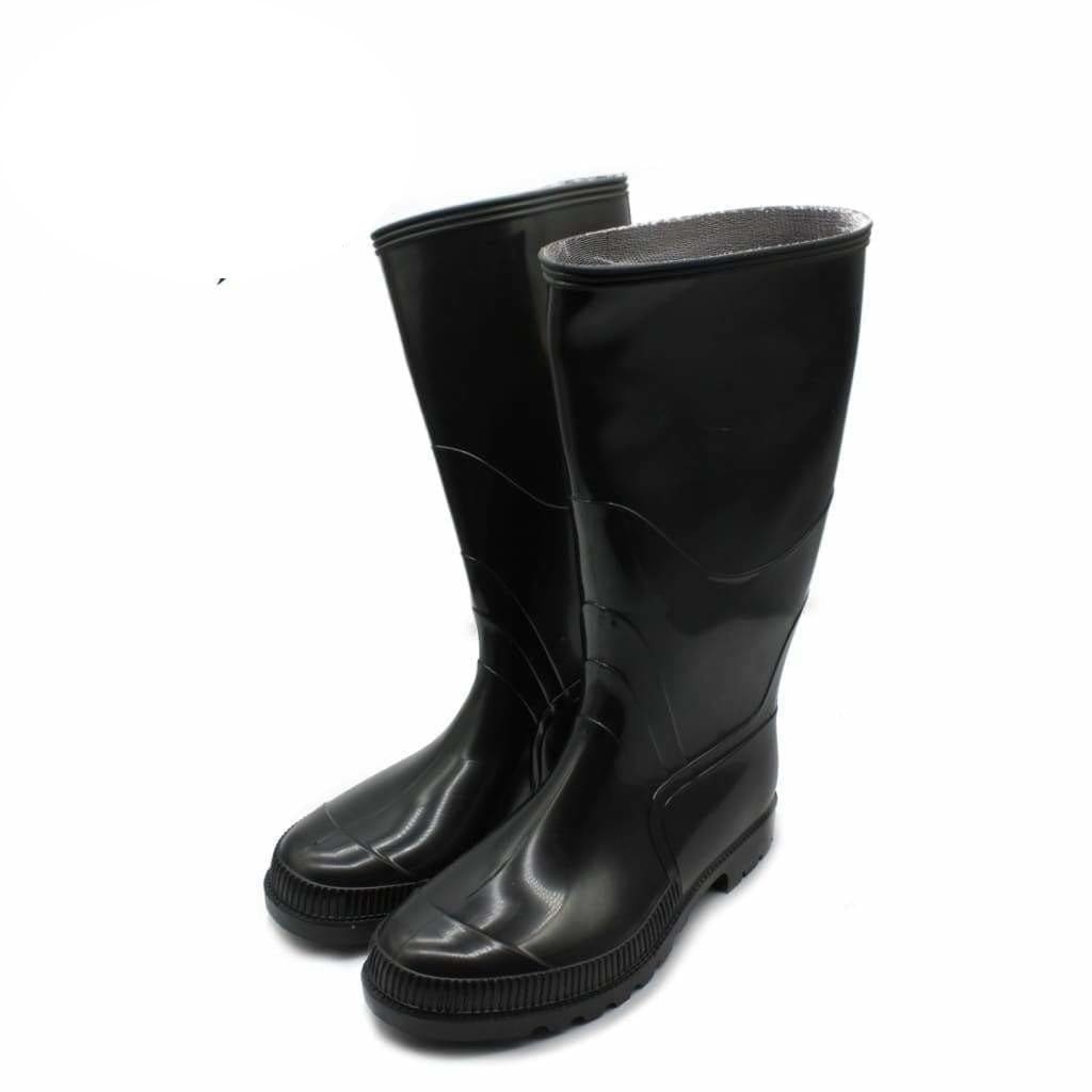 Black Rubber Gum Boots